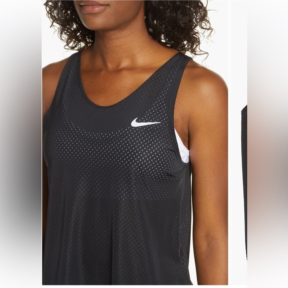 Nike Women's Dri-FIT Running Tank Top-Pink - Picture 4 of 5
